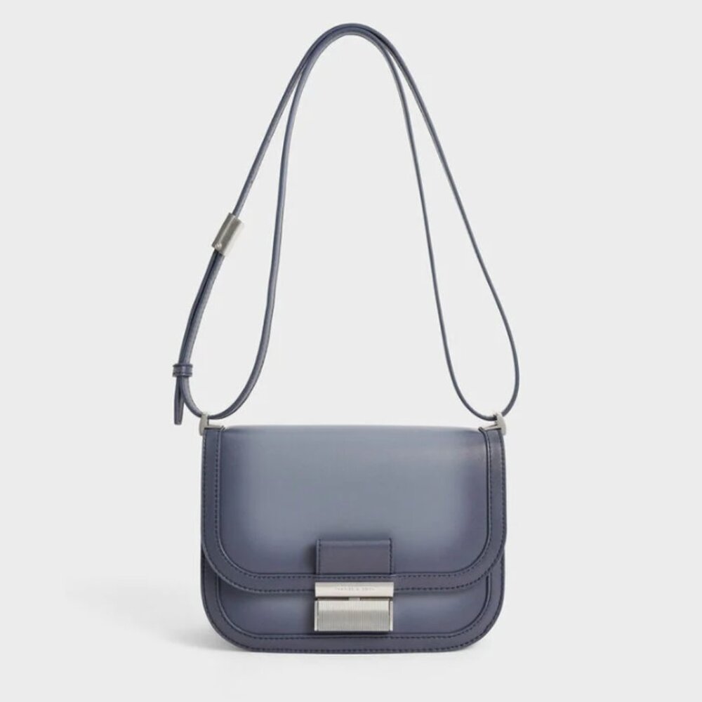 Charles & Keith | Charlot Bag | Purse Crossbody Bag | Denim Blue